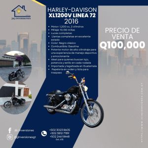 Harley Davison XL1200V 2016 línea 72