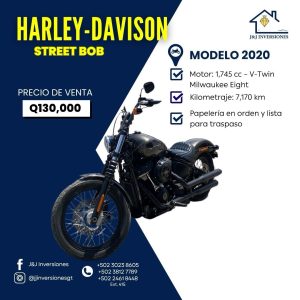 Harley-Davison Street Bob 2020 Y Xl1200v 2016 Linea 72