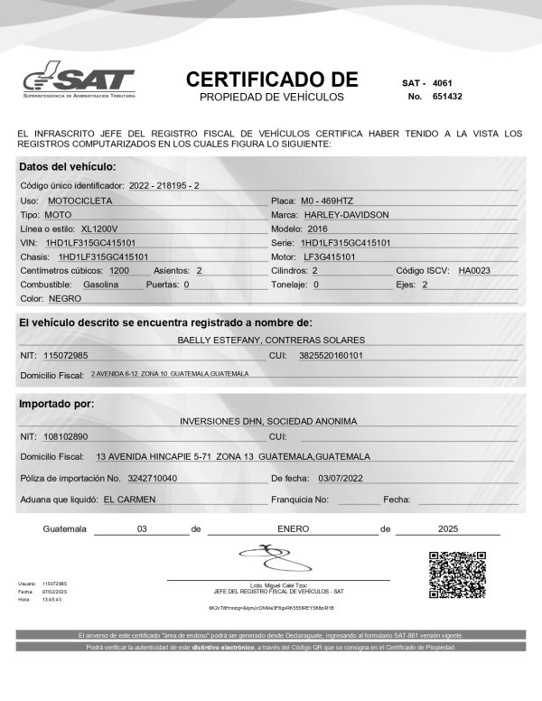 Harley-Davison Xl1200v 2016 Línea 72 - Imagen 10