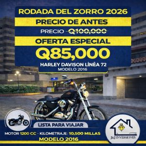 Harley-Davidson XL1200V Línea 72 – 2016