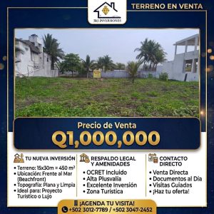 ¡TERRENO EN VENTA EN MONTERRICO!