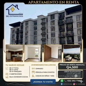 ¡APARTAMENTO EN RENTA - CENTO! 🏢